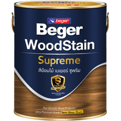 Beger WoodStain Supreme ชนิดกึ่งเงาสีน้ำเงิน